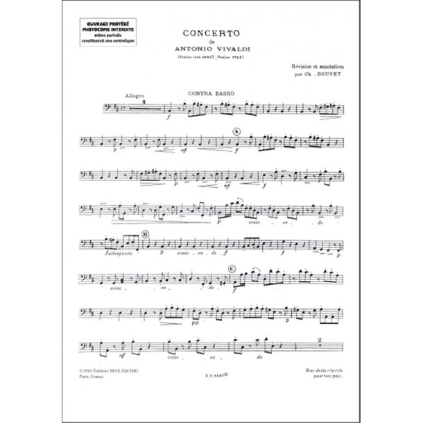 Concerto Op 3 N 10 4 Vl Contrebasse